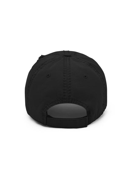 Goth Moms Club Distressed Dad Hat in All Black